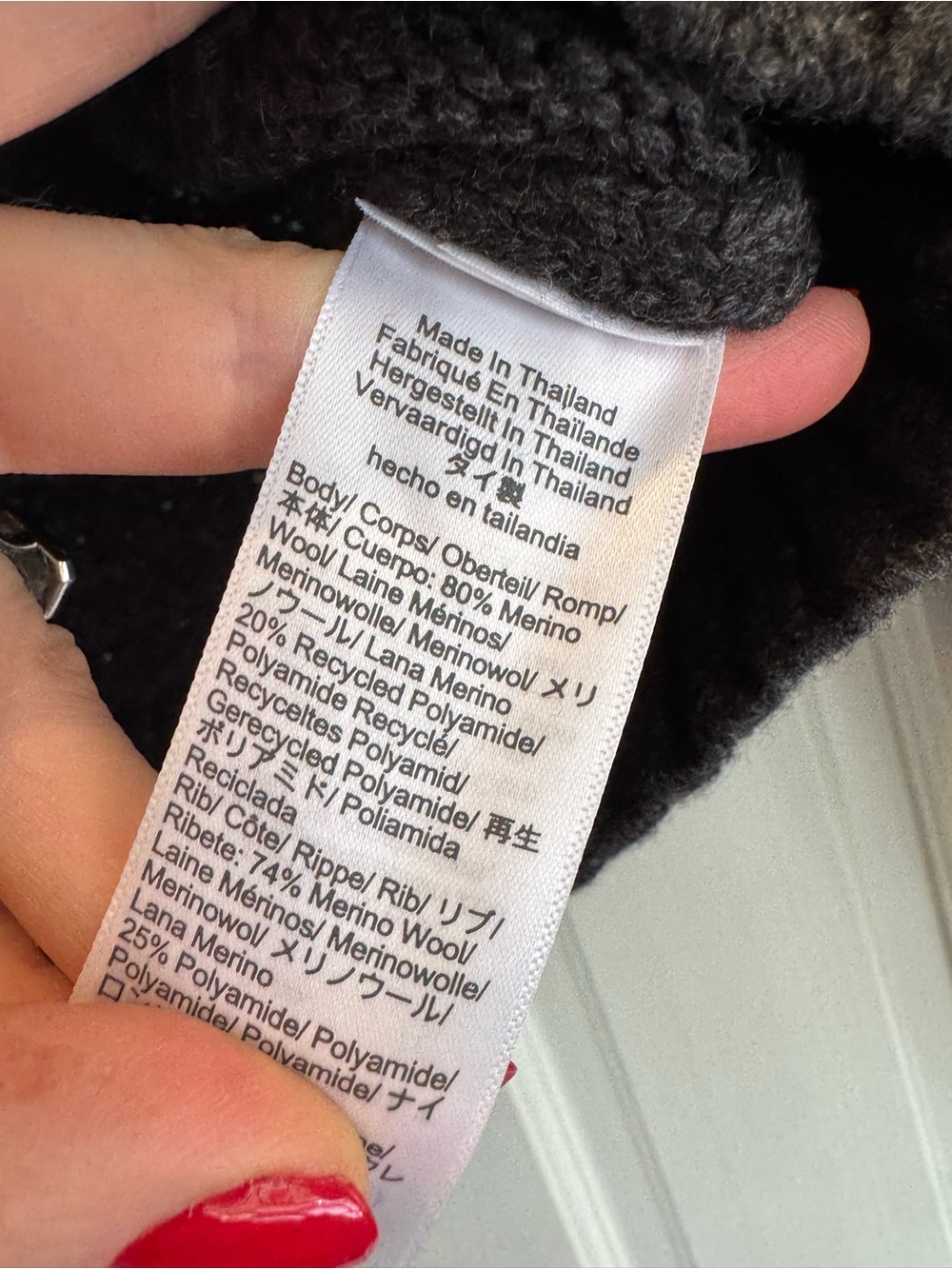 Madewell Charcoal Button-Front Merino Wool Knit Cardigan - Picture 2 of 3